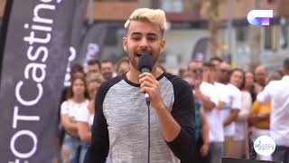 Agoney  Lo saben mis zapatos Pablo López OT2017 Casting [upl. by Aiksas]