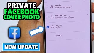 How to private your cover photo in facebook 2024  only me cover photo [upl. by Ahen]