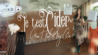 Je teste CIDER 400 et je vous donne mon véritable avis  HAUL amp TRY ON [upl. by Wilser]