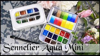 Unboxing and Modifying my Sennelier Aqua Mini Watercolor Palette [upl. by Myrt]