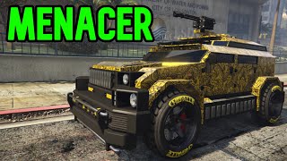 Gta 5 Menacer Customization amp Review  Menacer How to Upgrade Weapons [upl. by Enelrahc222]