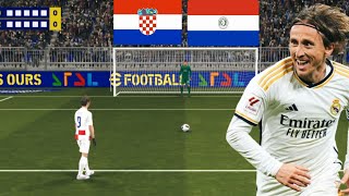 Croatia vs Paraguay Friendly penalty shootout 😲 efootball [upl. by Adnawahs739]