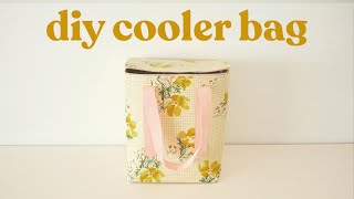 How To Make A Cooler Bag From a Retro Tablecloth [upl. by Blase]