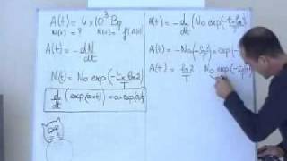 cours physique TS  nucléaire ch4 relation entre activité et nombre de noyaux radioactifs [upl. by Yroc]