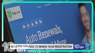 VERIFY Websites add fees to renew your vehicle registration [upl. by Yhprum717]