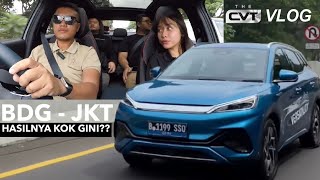 HASILNYA KOK BEGINI SIH BANDUNG SAMPAI JAKARTA PAKAI BYD ATTO 3 TERNYATA RANGENYA GAK SESUAI KLAIM [upl. by Nitz]