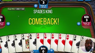 Playing Spades Plus  quotI knew we had the gamequot  Spades King [upl. by Nnylsia]