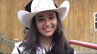 Black teen rodeo rider aims to break barriers [upl. by Kore]