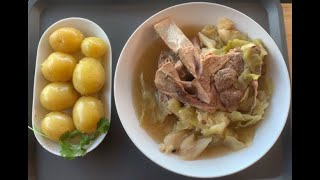 Norwegian fårikålsauerkraut الطريقة النرويجية لشوربة لحم 🥩 الخروف مع الملفوف fårikål norwegian [upl. by Mok]