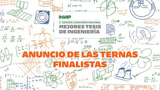 ANUNCIO DE LAS TERNAS FINALISTAS  CONCURSO NACIONAL A LAS MEJORES TESIS DE INGENIERIA [upl. by Acsecnarf305]