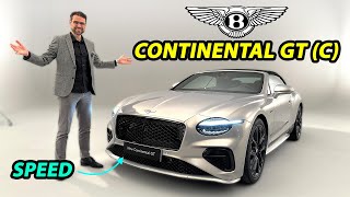 allnew Bentley Continental GT Speed Premiere REVIEW GTC with Porsche V8 [upl. by Legnaros]