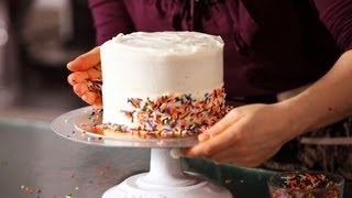 How to Decorate a Cake with Sprinkles  Cake Decorating [upl. by Palua]