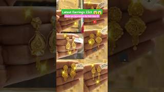 Latest Earrings 22ct 😱😱earring lightweightearrings youtubeshort [upl. by Dleifyar666]