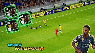 100 Rated Booster Vinicius is Scary 💀  Potw Vinicius  eFootball 24 [upl. by Einahc]