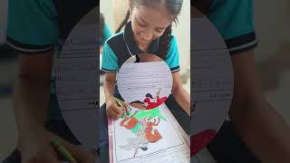 An enthusiasm for students participation in colouring competitions at New Om Shanti Vidhalay [upl. by Aimit]