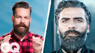 Beard Expert Critiques Celebrity Beards  Fine Points  GQ [upl. by Ahsilek]