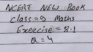 Class 9 Maths Exercise 81 Q4  class 9 maths chapter 8 exercise 81 q4 [upl. by Publius503]