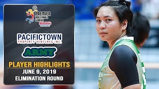 Royse Tubino scores 16 points in Armys win over BanKo Perlas  PVL2019 [upl. by Tirzah142]