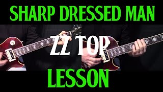 how to play quotSharp Dressed Manquot by ZZ Top  guitar lesson [upl. by Yrnehnhoj591]