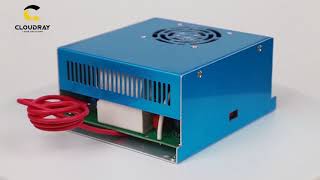 【Cloudray Laser】CO2 Laser Power Supply 40W 110V 220V MYJG40 [upl. by Tobin642]