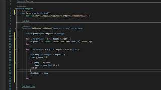 How to Validate a Credit Card Number in Visual Basic Luhn Algorithm [upl. by Anetta552]