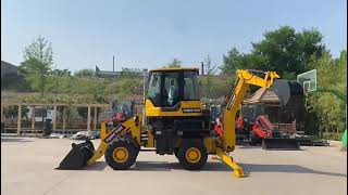 Mini backhoe loader for sale CE certification from OEM factory [upl. by Dehnel]