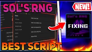 Sols RNG Script GUI  Hack Auto Roll Auto Farm Teleports And More PASTEBIN 2024 [upl. by Elah]