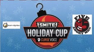 Smite Fr Holiday Cup Na  DemiFinale  Team DIgnitas vs Five Angry Men [upl. by Leahcimnaes47]