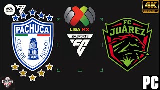 PACHUCA VS JUAREZ  LIGA MX FC 24 [upl. by Ellerol]