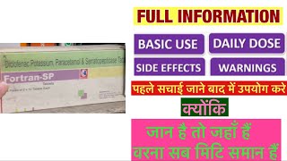 Fortan SP Tablet uses  price  composition  dose  side effects  review  in hindi [upl. by Neztnaj]