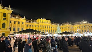 Christkindlmarkt Schloss Schönbrunn Wien 🇦🇹 [upl. by Reeve709]