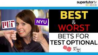 Best Bets for Test Optional 20232024 in College Admissions When to submit SAT  ACT scores [upl. by Idaline]