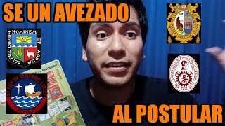 SI TIENES MIEDO DE POSTULAR A LA UNIVERSIDAD MIRA ESTE VIDEO UNIUNMSMPUCPUNFVUNALM etc [upl. by Leon640]