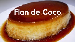 Flan de coco receta casera [upl. by Twitt]