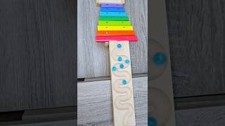 Wooden Tracks Marble Reverse ASMR SATISFYING satisfying asmr marblerun reversevideo reversed [upl. by Adnilasor679]