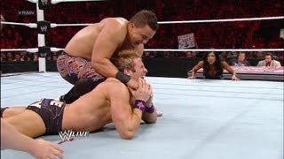 Santino Marella amp Zack Ryder vs Primo amp Epico Raw April 23 2012 [upl. by Darelle733]