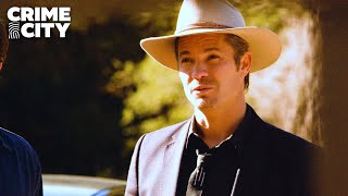 Raylan Investigates Boyd for Check Scams  Justified Timothy Olyphant Walton Goggins [upl. by Ecirpac223]