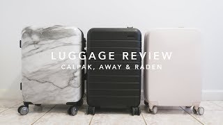 Luggage Review Calpak Away amp Raden  laurenloraa [upl. by Drew]