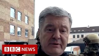 Ukraines expresident Poroshenko makes plea for fighter planes  BBC News [upl. by Aspa]