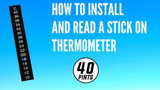 How to install and read a stick on thermometer [upl. by Ennoved]