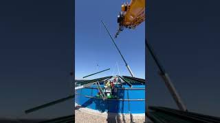 Digester Tank Erecting in Montevideo Benson and Wilmar MN with Forge Global Contracting [upl. by Anilos]