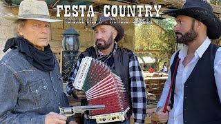 TERENCE HILL e I FRATELLI SCACCHIA finale da non perdere FESTA COUNTRY di Enzo Scacchia organetto [upl. by Acim]