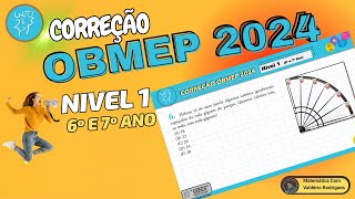 QUESTÃO 06 OBMEP 2024 NIVEL 1 [upl. by Enrev]