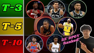 Ranking the BEST NBA Defensive Player of the Year Candidates for 2025 [upl. by Carlie]