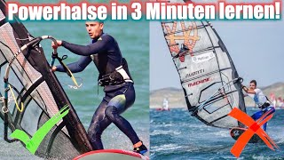 Windsurfen Lernen Powerhalse in 3 Minuten durchgleiten [upl. by Enidlareg]