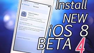 How To Install NEW iOS 8 Beta 4 FREE Without UDID amp See New Features [upl. by Norret]