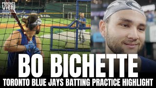 Bo Bichette Batting Practice Highlight From Hitters Eye View  Toronto Blue Jays Highlight [upl. by Peyton]