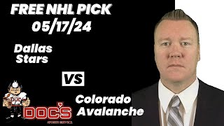 NHL Pick  Dallas Stars vs Colorado Avalanche Prediction 5172024 Best Bets Odds amp Betting Tips [upl. by Aneekas]