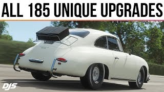 Forza Horizon 4  ALL 185 CARS WITH UNIQUE UPGRADES [upl. by Elisabetta]