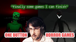 Double The Fear  Playing Two Surprising Short Horror Games Where You Can Only Press One Button [upl. by Spenser917]